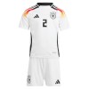 Officiële Voetbalshirt + Korte Broek Duitsland Antonio Rudiger 2 Thuis EK 2024 - Kids